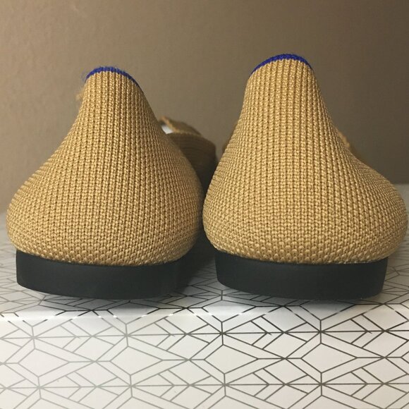 ROTHY'S "The Point II" Camel Captoe Knit Fabric Slip On Ballet Flats 🌷 NEW!! - Picture 8 of 16
